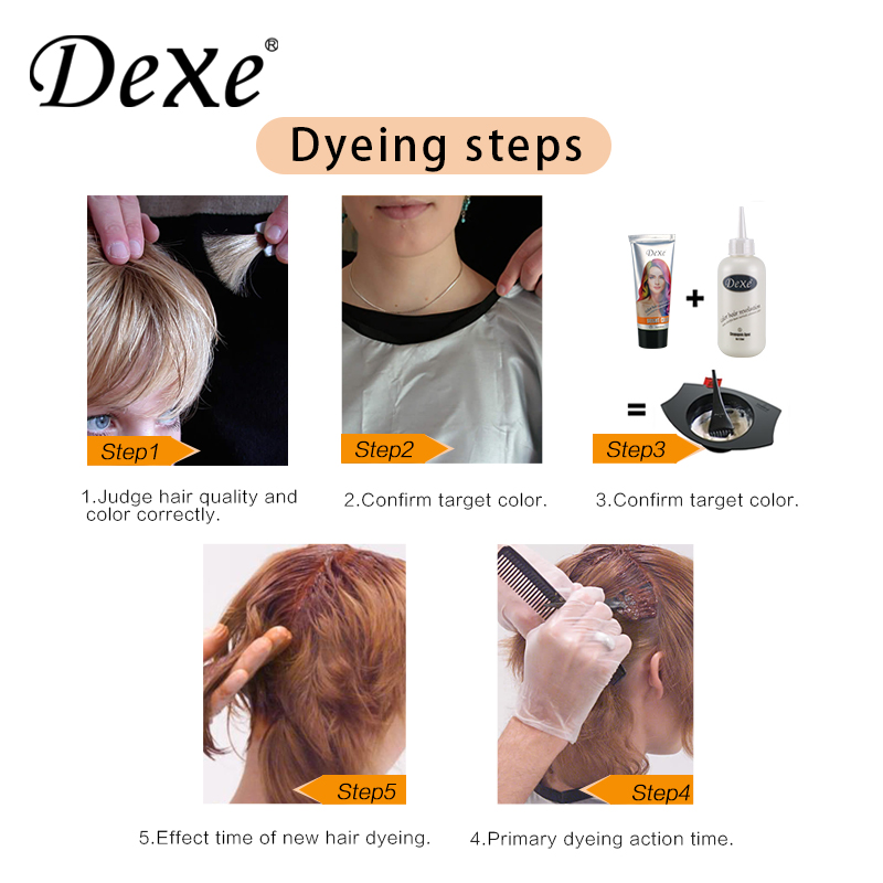 Permanent Hair Color Cream 60ml*2 - Black Hair Shampoo | Hair Building  Fibers | Manufacturer | DEXE