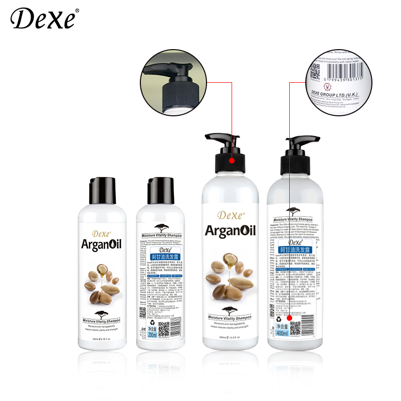 kinakål støbt afvisning Argan Oil Shampoo 400ml - Black Hair Shampoo | Hair Building Fibers |  Manufacturer | DEXE