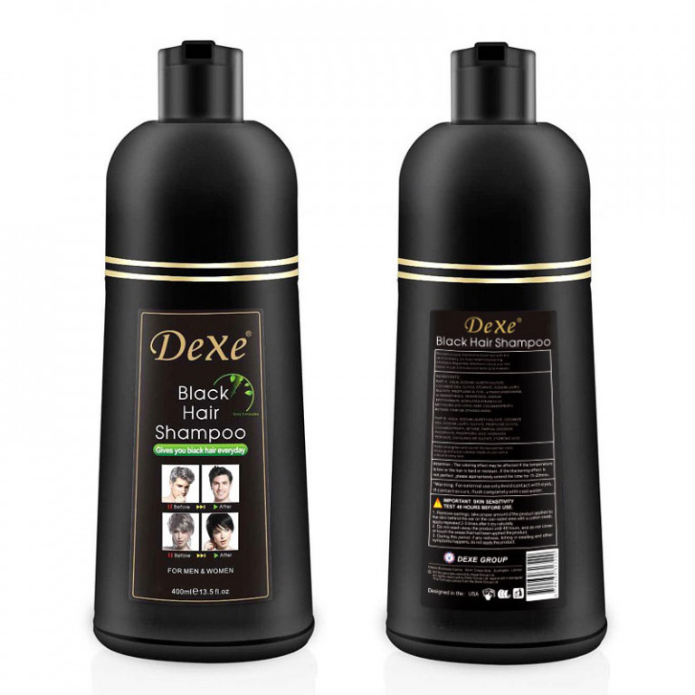 Black hair shampoo one bottle 400ml Black Hair Shampoo Hair