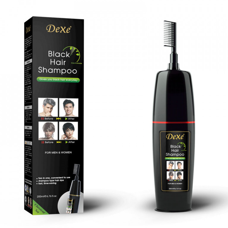 Black hair shampoo comb 200ml DexeOfficial siteDexe Com